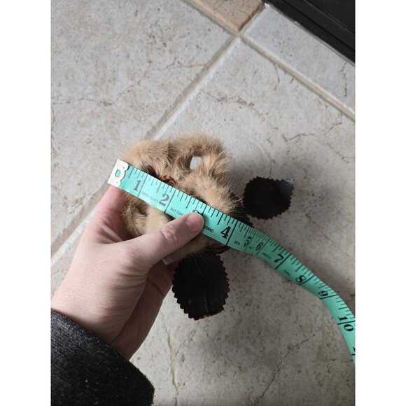 Fur and Leather Flower Charm Corsage Accessory Retro Outfit Wild Rose 50s 60s - Picture 5 of 10